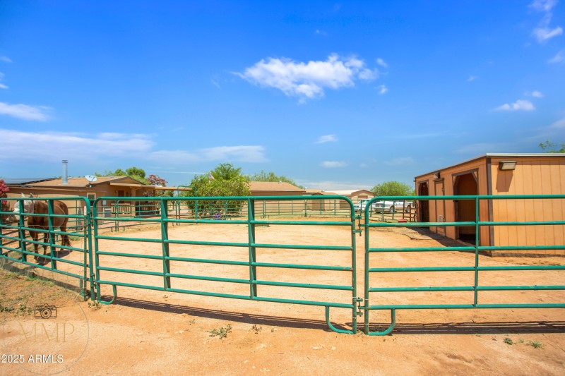 Horse Corral and Barns