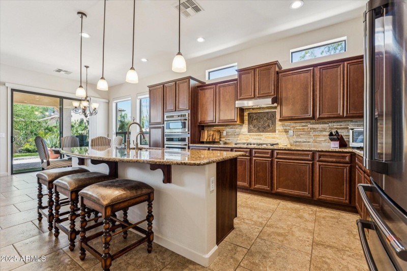 Spacious Kitchen with Island Seating