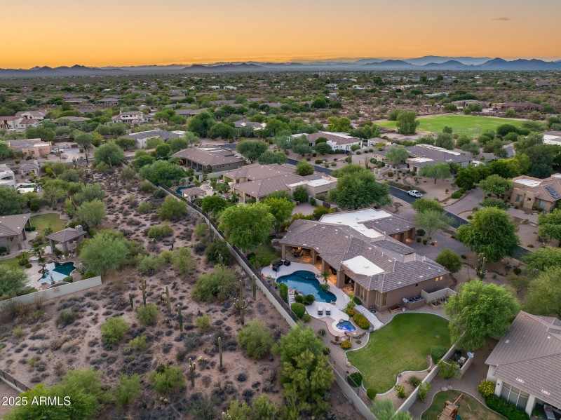 Aerial View of Backyard / Neighborhood