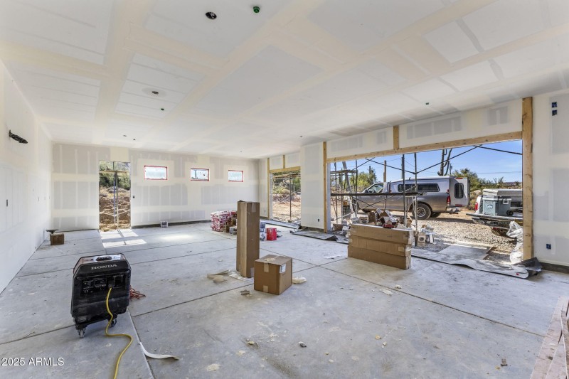 Interior of 3 Car Garage