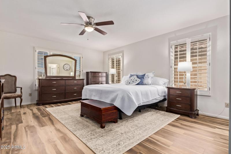 Main floor primary suite