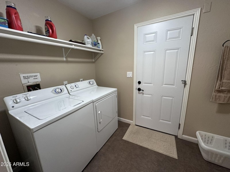 Inside laundry
