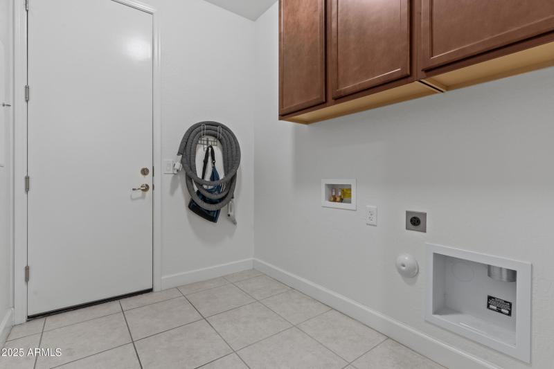 Central Vac-Laundry cabinets