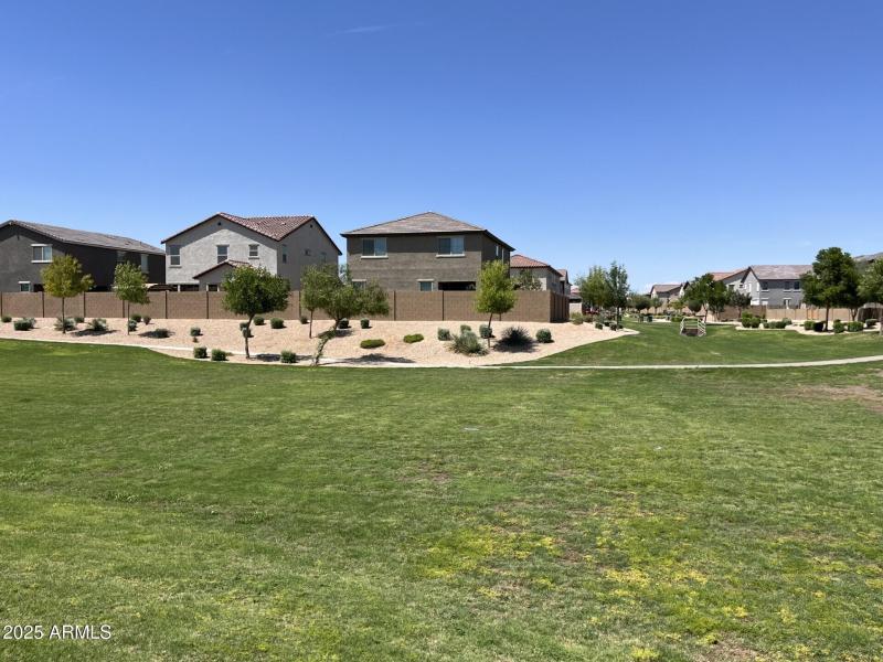 Greenbelt behind home