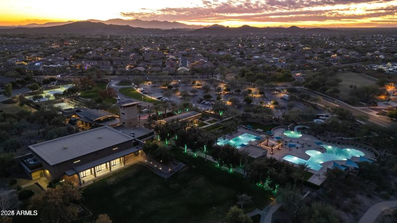 VISTANCIA NIGH VIEW OF REC CENTER AND PO