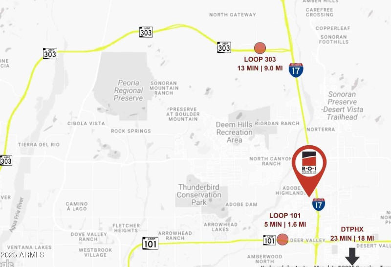 Black Canyon - Location Map