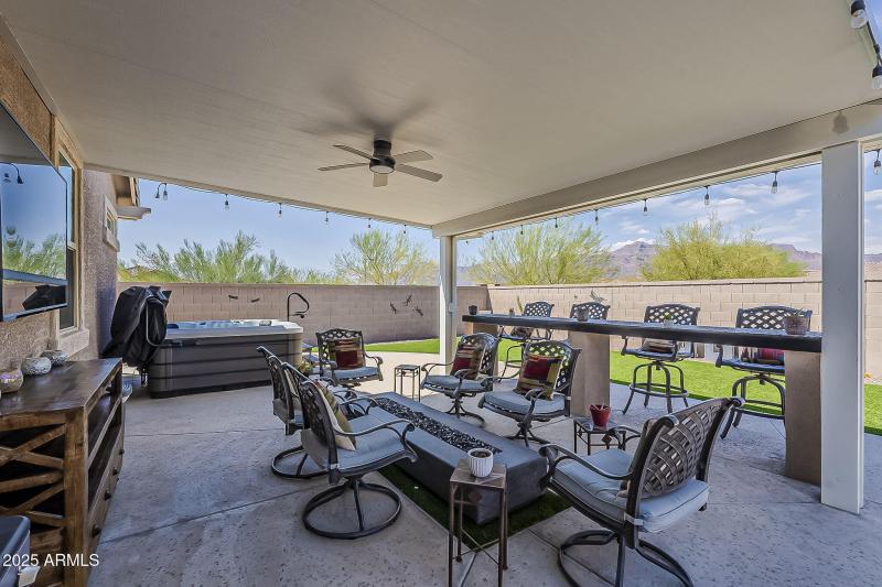 Beautiful back covered patio!