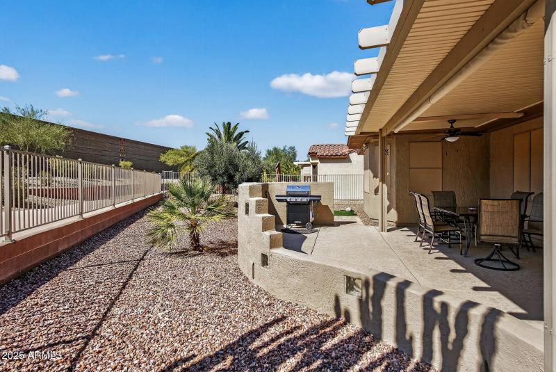 Back yard & walking path