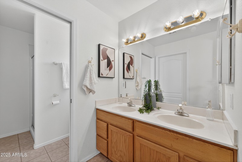 Master Bath with Double Vanity