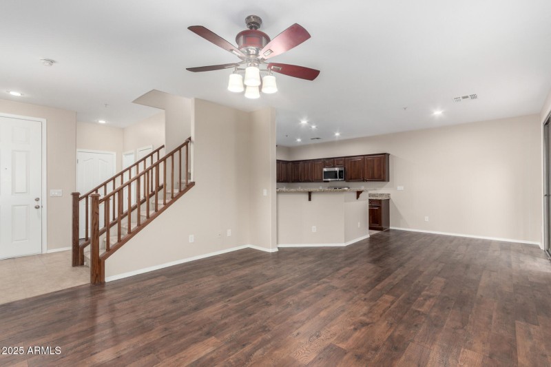 Open living/dining