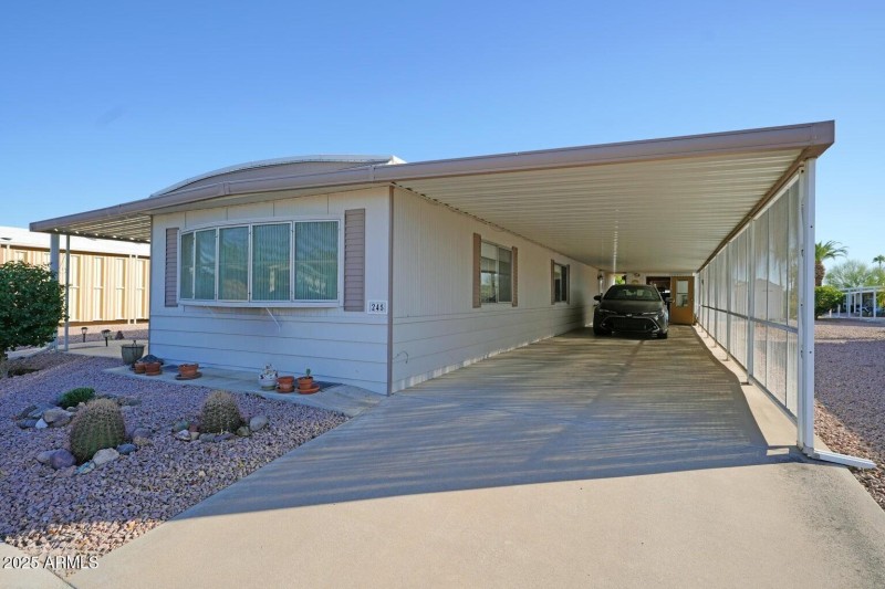 Front Exterior 3 Car Carport
