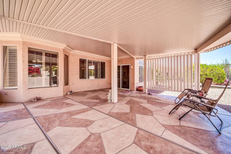 LARGE EXPANDED COVERED PATIO