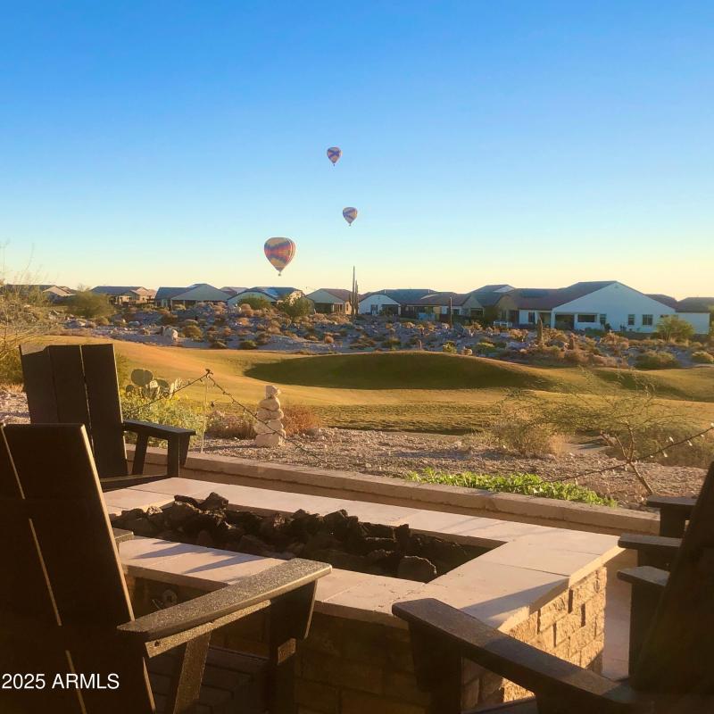 Backyard with Golf Course View