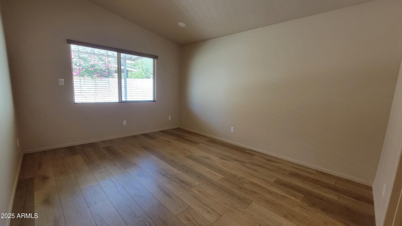 Master bedroom vaulted