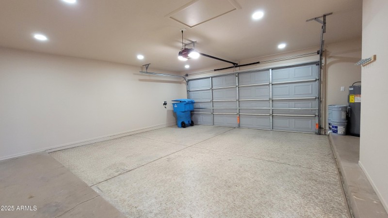 garage with laundry