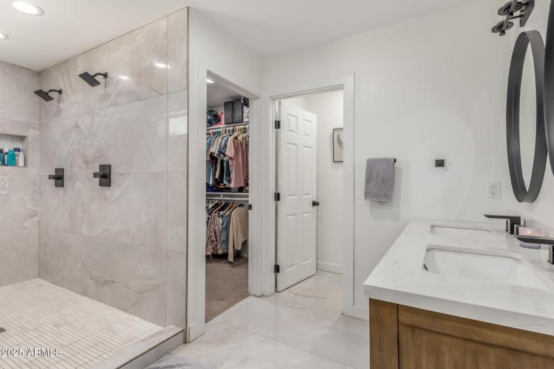 Spa-like primary bathroom