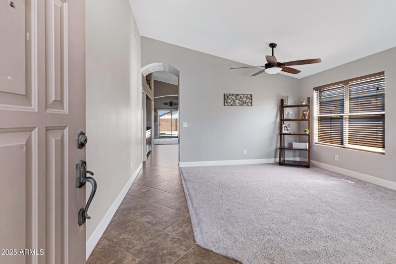Front Entry & Living Room