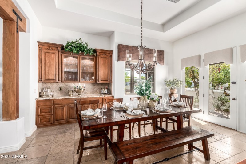 Built In Buffet & Dry Bar