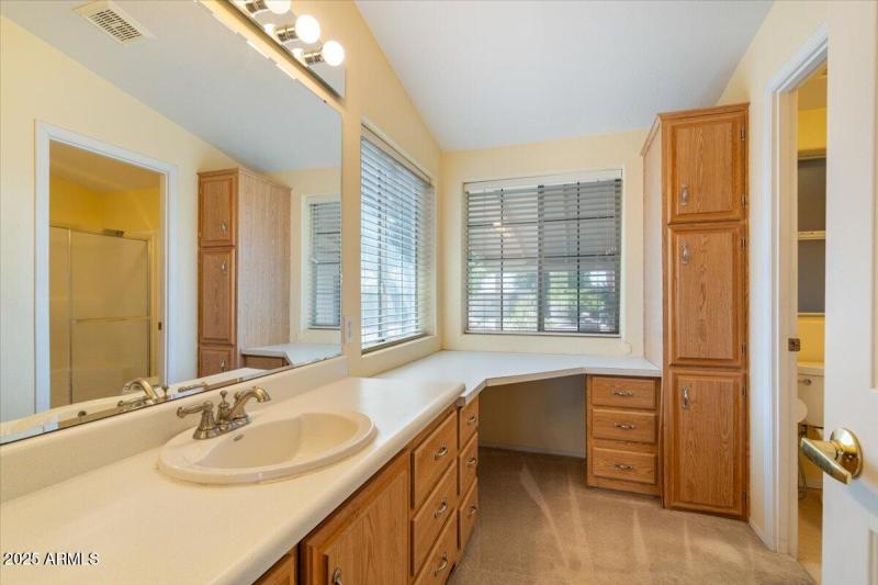 Main bathroom with a view.