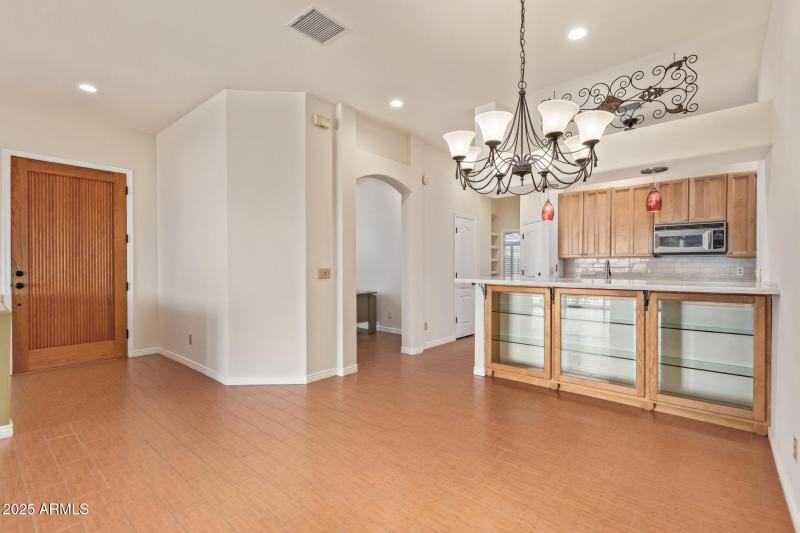 Dining to Entry and Kitchen