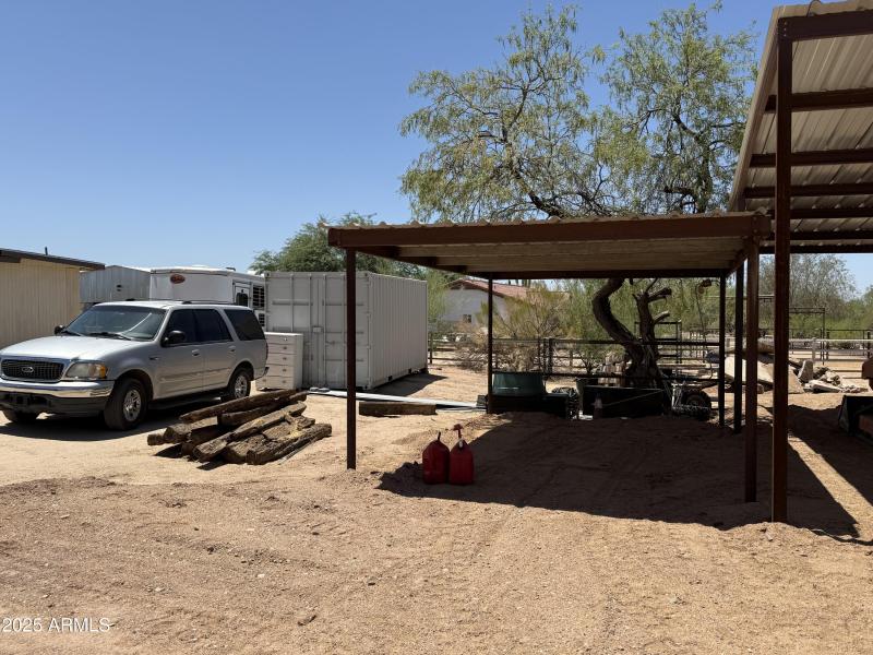 Covered Shavings, Hay, Tractor