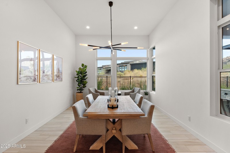 Open dining space