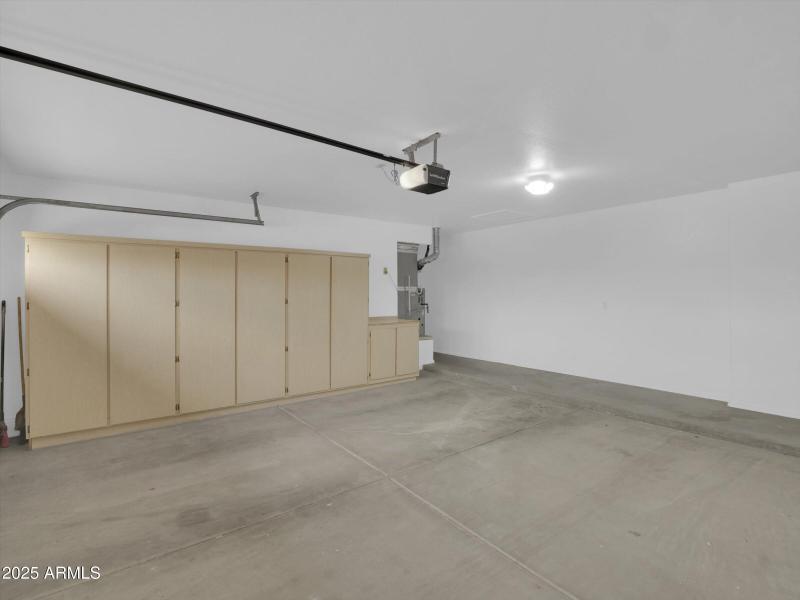 2 Car Garage with Built In Storage