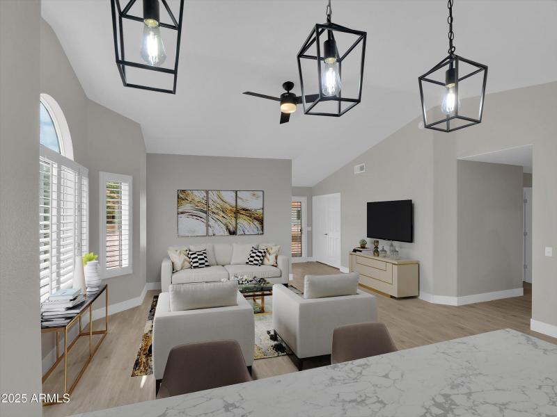 Great Room from Kitchen Arrangement 2