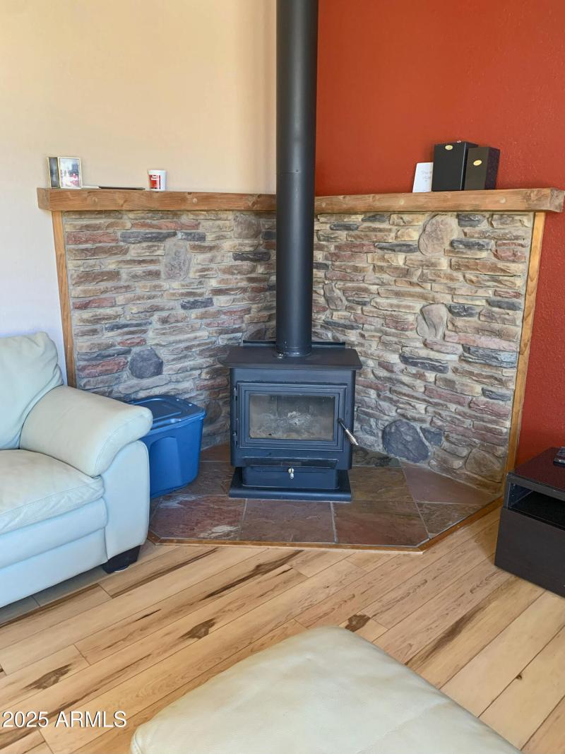 Wood Burning Fireplace!