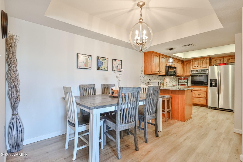 DINING AREA AND KITCHE
