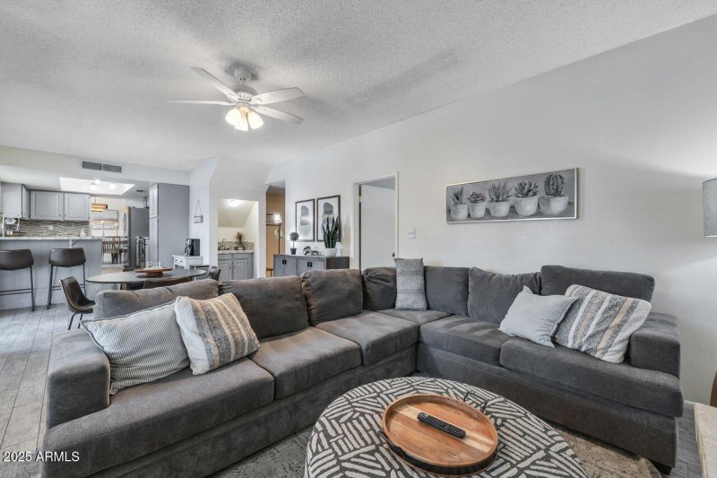 Spacious Family Room with Seating