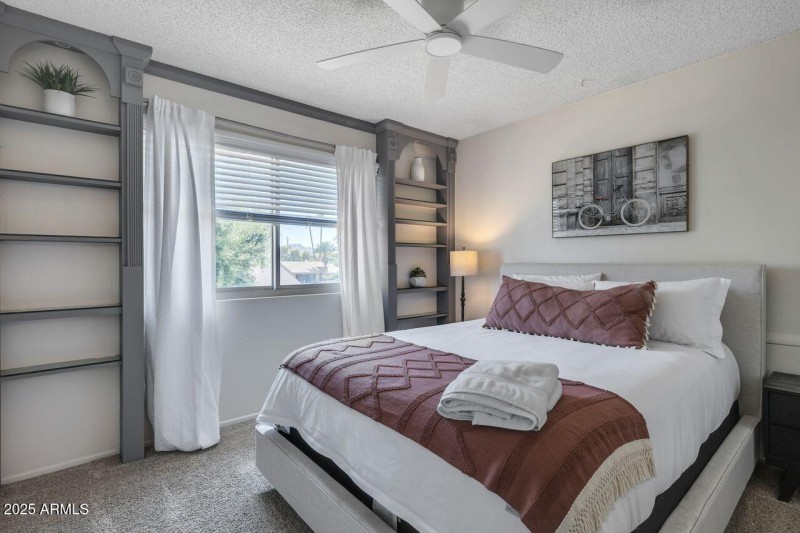 Cozy Bedroom with Built-Ins