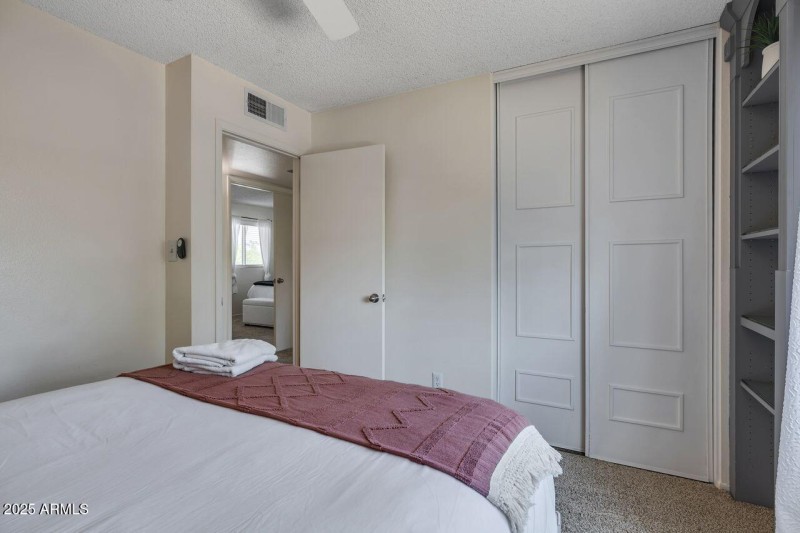 Bright Bedroom with Closet Space