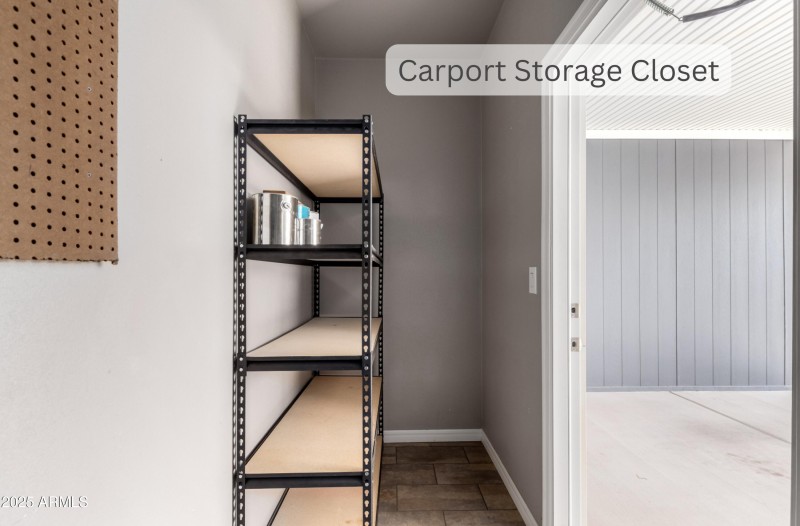 Carport Storage Closet