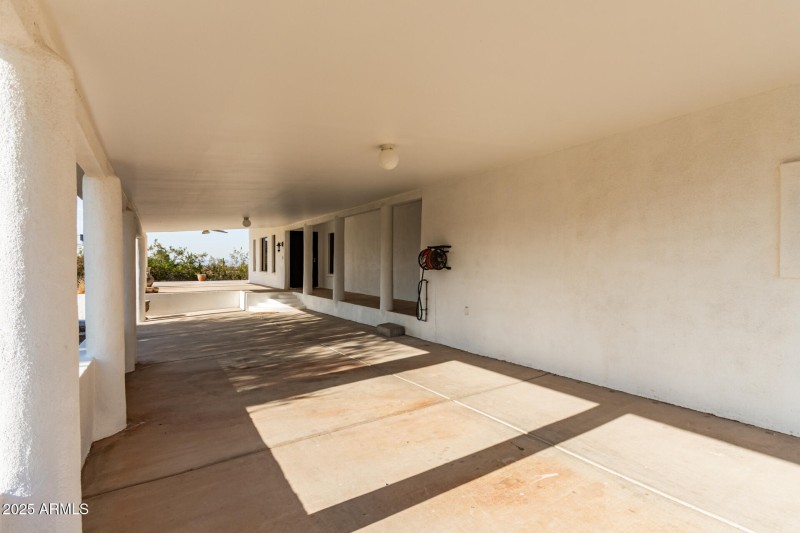 Covered parking to front entrance