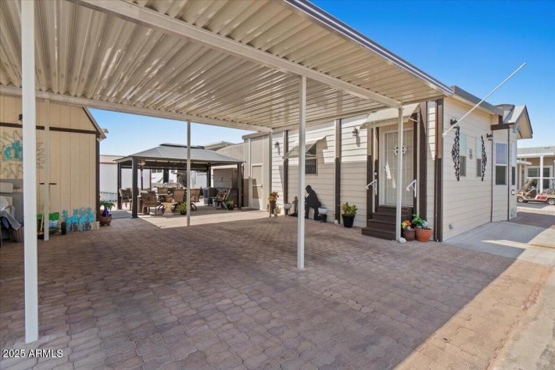 Front of home and carport