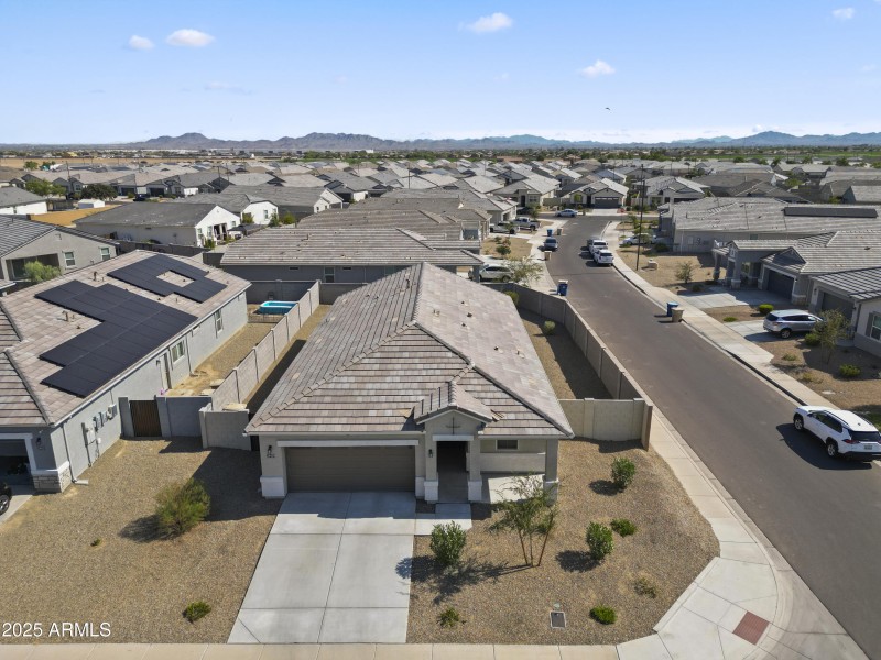aerial view of community