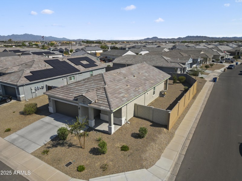 aerial view corner lot