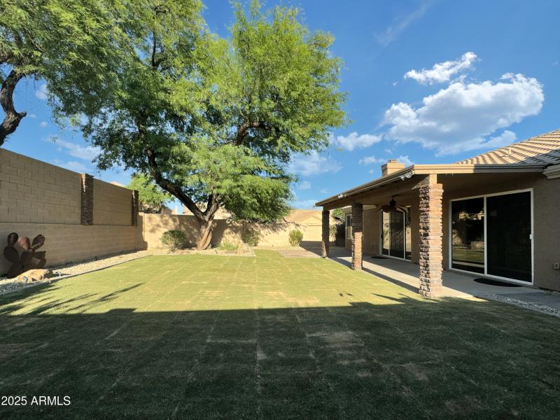 Extended covered patio