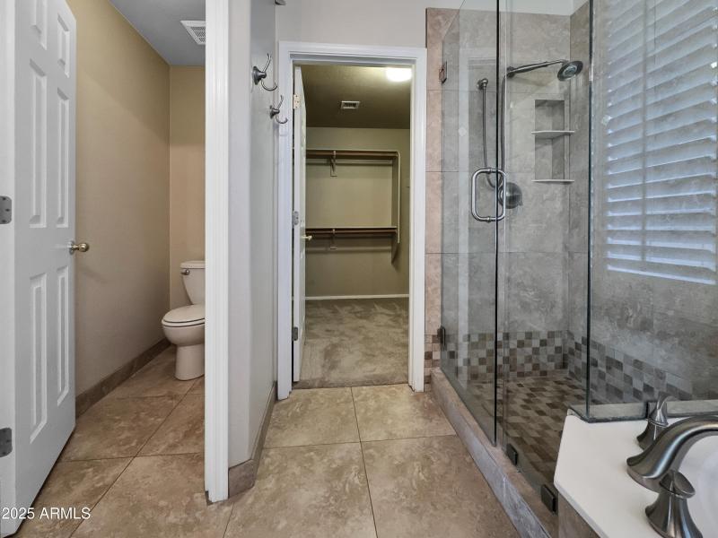Master Bathroom to Master Walk in Closet