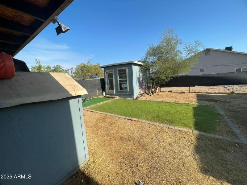 BACKYARD VIEW AND STORAGE