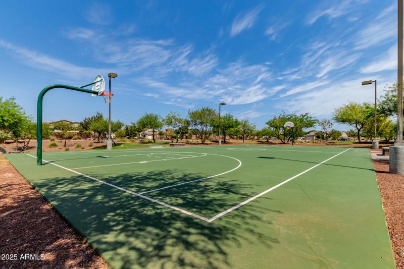 Community basketball court