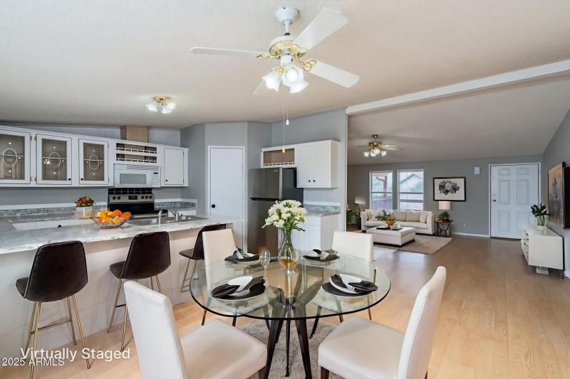 Virtually Staged Dining Area