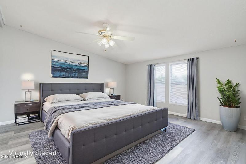 Virtually Staged Primary Bedroom