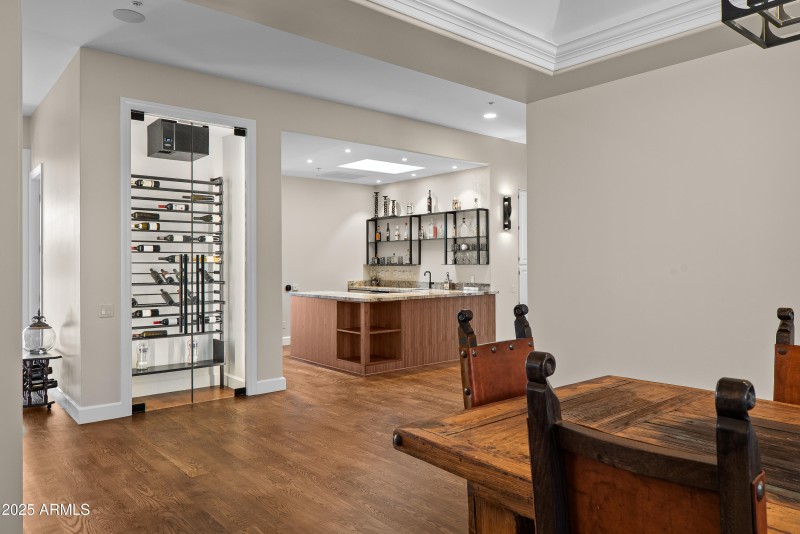 DINING, WINE ROOM, WET BAR
