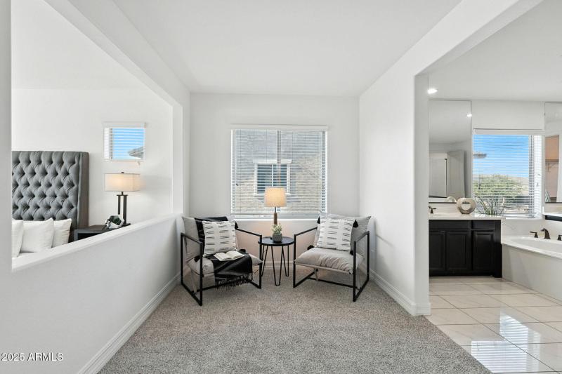 Master suite sitting area