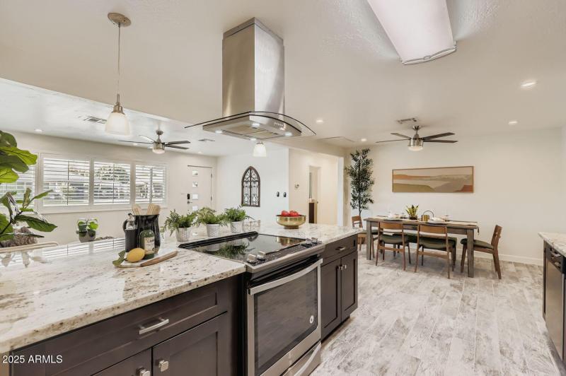 Kitchen looking into Dining Room