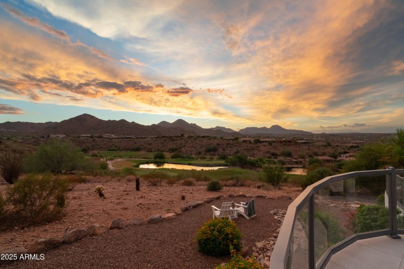 Back Patio Sunset