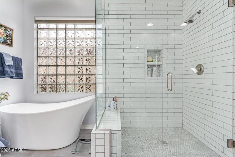 Stand Alone Tub and Custom Tiled Show