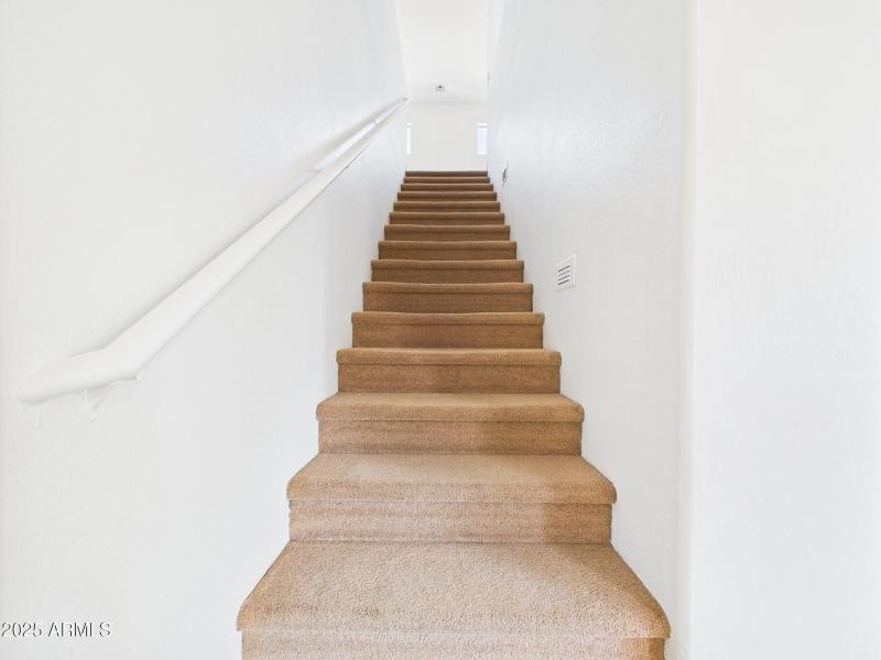 Carpeted Stairway Access